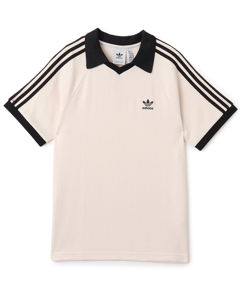 adidas(アディダス)の「adidas WAFFLE SHORT SLEEVE POLO / アディダス ワッフル ショート スリーブ ポロ【SP】(ポロシャツ・メンズ・ホワイト・XXL/XL/L/M/S/XS)」の4枚目の写真