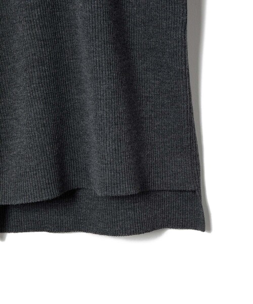ADAM ET ROPE'(アダムエロペ)の「【公式サイト限定】【AURALEE(オーラリー)】 SUPER FINE WOOL HIGH GAUGE RIB KNIT TURTLE(ニット/セーター・レディース・レッド・1)」の7枚目の写真
