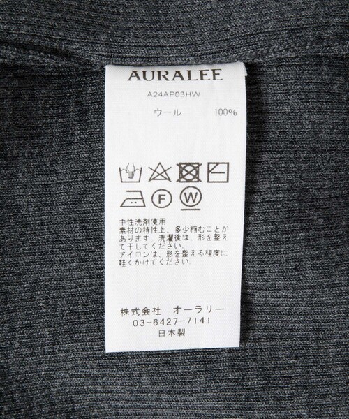 ADAM ET ROPE'(アダムエロペ)の「【公式サイト限定】【AURALEE(オーラリー)】 SUPER FINE WOOL HIGH GAUGE RIB KNIT TURTLE(ニット/セーター・レディース・レッド・1)」の9枚目の写真