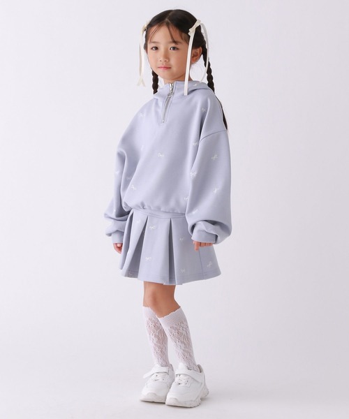 10C REPIPI(ジューシーレピピ)の「【10C REPIPI】ソウガラハーフZIPパーカー(パーカー・キッズ・グレー/サックスブルー/アイボリー・110cm/130cm/120cm)」の7枚目の写真