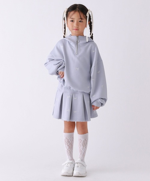 10C REPIPI(ジューシーレピピ)の「【10C REPIPI】ソウガラハーフZIPパーカー(パーカー・キッズ・グレー/サックスブルー/アイボリー・110cm/130cm/120cm)」の8枚目の写真