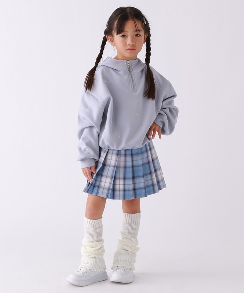 10C REPIPI(ジューシーレピピ)の「【10C REPIPI】ソウガラハーフZIPパーカー(パーカー・キッズ・グレー/サックスブルー/アイボリー・110cm/130cm/120cm)」の11枚目の写真