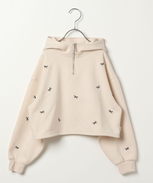 10C REPIPI(ジューシーレピピ)の「【10C REPIPI】ソウガラハーフZIPパーカー(パーカー・キッズ・グレー/サックスブルー/アイボリー・110cm/130cm/120cm)」の12枚目の写真