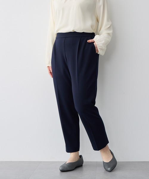 anyfee(エニフィー)の「【anyfee】テーパードパンツ/セレモニー オケージョン オフィス(上下別売り)(スーツパンツ・レディース・ブラック/グレー/ベージュ/ネイビー・LL/3L/4L/5L)」の4枚目の写真
