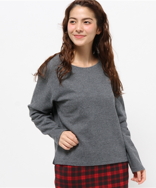 Kastane（カスタネ）の「テレコPO（Tシャツ/カットソー・レディース・オフホワイト/グレー/ネイビー/キャメル・FREE）」の14枚目の写真