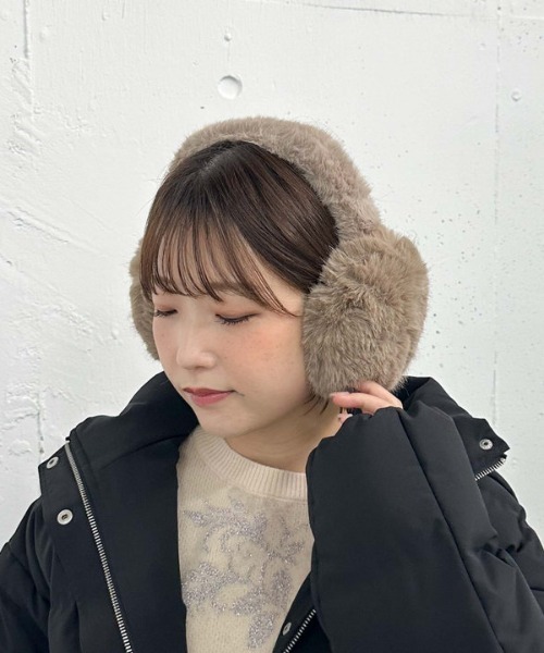 archives（アルシーヴ）の「カラフルコンパクトイヤマフ（イヤーマフ・レディース・ブラウン/グレー/オフホワイト・FREE）」の3枚目の写真