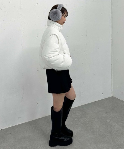 archives（アルシーヴ）の「カラフルコンパクトイヤマフ（イヤーマフ・レディース・ブラウン/グレー/オフホワイト・FREE）」の10枚目の写真