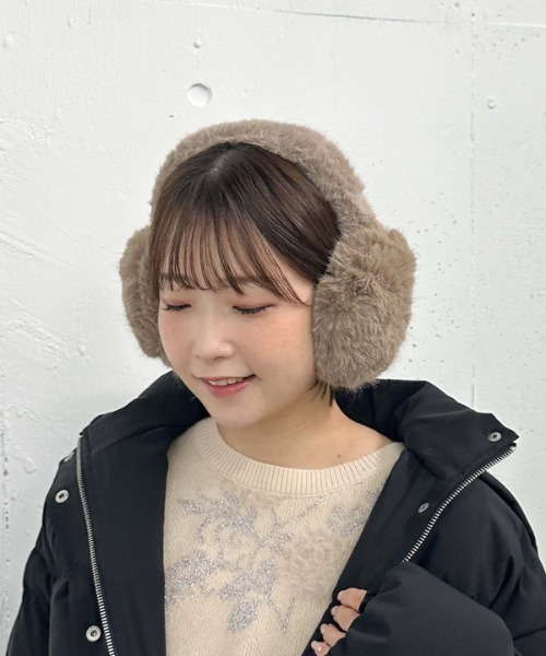 archives（アルシーヴ）の「カラフルコンパクトイヤマフ（イヤーマフ・レディース・ブラウン/グレー/オフホワイト・FREE）」の11枚目の写真