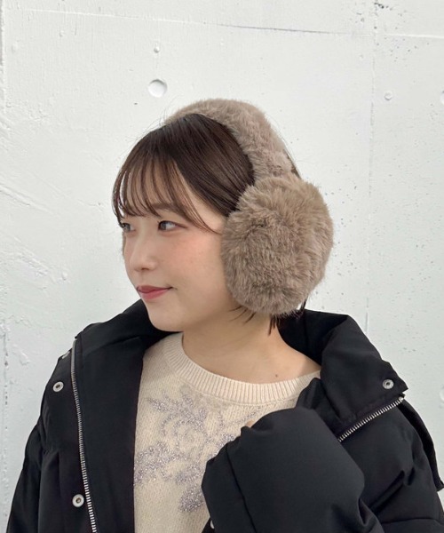 archives（アルシーヴ）の「カラフルコンパクトイヤマフ（イヤーマフ・レディース・ブラウン/グレー/オフホワイト・FREE）」の12枚目の写真