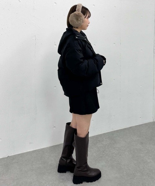 archives（アルシーヴ）の「カラフルコンパクトイヤマフ（イヤーマフ・レディース・ブラウン/グレー/オフホワイト・FREE）」の5枚目の写真