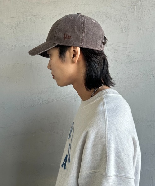 NEW ERA（ニューエラ）の「[NEW ERA/ニューエラ] 別注 ９TWENTY アシッドウォッシュ加工キャップ【追加】（キャップ・レディース・オフホワイト/ブラック系2/グレー/ブルー/ブラック系/ネイビー/ブラウン・F）」の21枚目の写真
