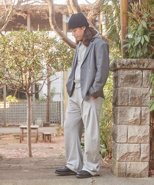 CONZ(コンズ)の「WIDE BALLOON PANTS(スウェットパンツ・メンズ・ダークグレー/グレー/ブラック・1/2)」の9枚目の写真