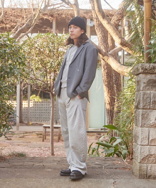CONZ(コンズ)の「WIDE BALLOON PANTS(スウェットパンツ・メンズ・ダークグレー/グレー/ブラック・1/2)」の10枚目の写真