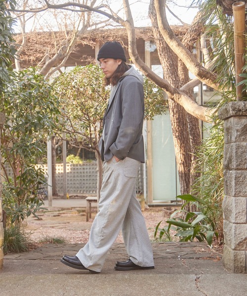 CONZ(コンズ)の「WIDE BALLOON PANTS(スウェットパンツ・メンズ・ダークグレー/グレー/ブラック・1/2)」の11枚目の写真
