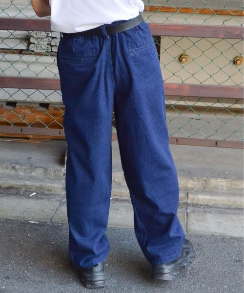 MODISH GAZE(モディシュガゼ)の「【MODISH GAZE】ワイドデニムパンツ(デニムパンツ・メンズ・ネイビー・LARGE/MEDIUM)」の5枚目の写真