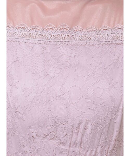 dazzlin（ダズリン）の「チュールレースベアコンビドレス（ドレス・レディース・グレー/ピンク/ブラック・SMALL/MEDIUM）」の5枚目の写真