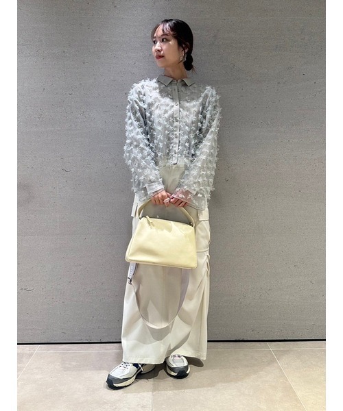 emmi（エミ）の「フラワーチュールブラウス（シャツ/ブラウス・レディース・アイボリー/ミント・FREE）」の14枚目の写真