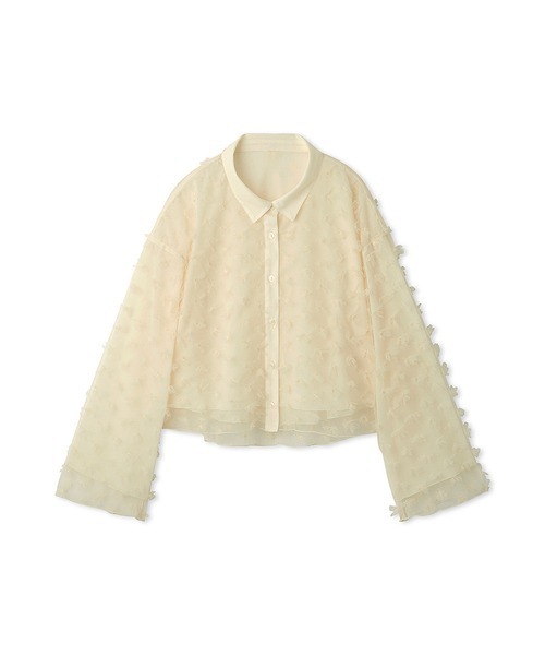 emmi（エミ）の「フラワーチュールブラウス（シャツ/ブラウス・レディース・アイボリー/ミント・FREE）」の15枚目の写真