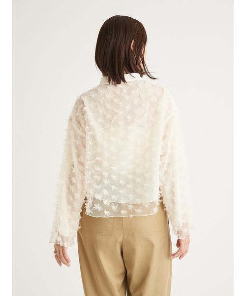 emmi（エミ）の「フラワーチュールブラウス（シャツ/ブラウス・レディース・アイボリー/ミント・FREE）」の21枚目の写真