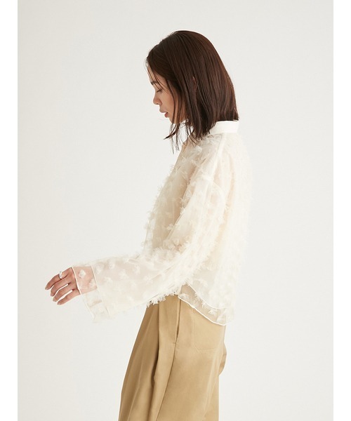 emmi（エミ）の「フラワーチュールブラウス（シャツ/ブラウス・レディース・アイボリー/ミント・FREE）」の22枚目の写真