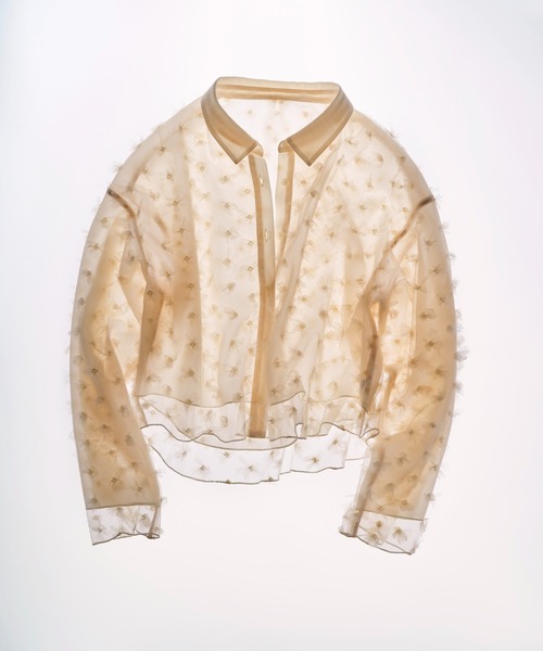 emmi（エミ）の「フラワーチュールブラウス（シャツ/ブラウス・レディース・アイボリー/ミント・FREE）」の17枚目の写真