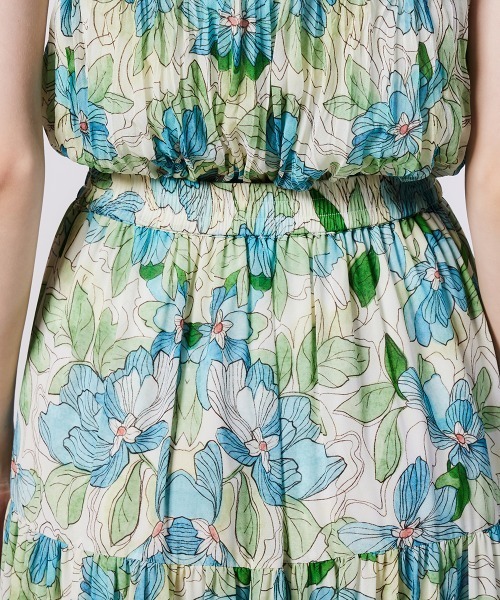 Sov.（ソブ）の「フラワーシフォンティアードスカート（スカート・レディース・サックスブルー・36/38）」の7枚目の写真