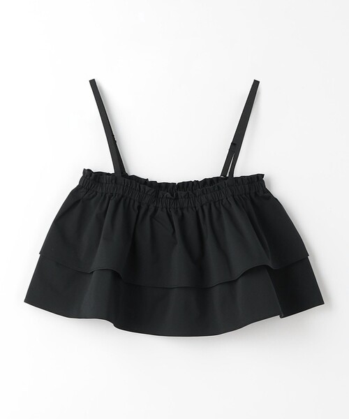 green label relaxing(グリーンレーベルリラクシング)の「2WAY シャーリング キャミソール(キャミソール・レディース・ホワイト/ブラック・FREE)」の11枚目の写真