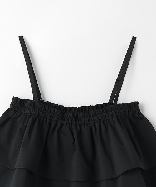 green label relaxing(グリーンレーベルリラクシング)の「2WAY シャーリング キャミソール(キャミソール・レディース・ホワイト/ブラック・FREE)」の12枚目の写真