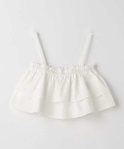 green label relaxing(グリーンレーベルリラクシング)の「2WAY シャーリング キャミソール(キャミソール・レディース・ホワイト/ブラック・FREE)」の16枚目の写真