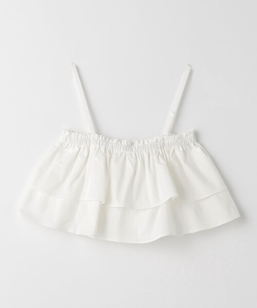 green label relaxing(グリーンレーベルリラクシング)の「2WAY シャーリング キャミソール(キャミソール・レディース・ホワイト/ブラック・FREE)」の17枚目の写真