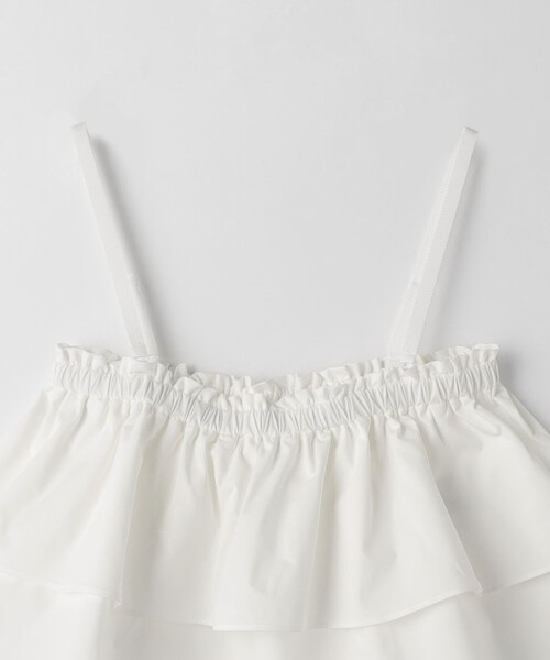 green label relaxing(グリーンレーベルリラクシング)の「2WAY シャーリング キャミソール(キャミソール・レディース・ホワイト/ブラック・FREE)」の18枚目の写真