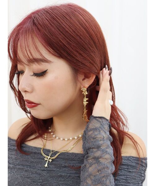 EVRIS（エヴリス）の「METAL SUNNYピアス（ピアス（両耳用）・レディース・シルバー/ゴールド・FREE）」の6枚目の写真