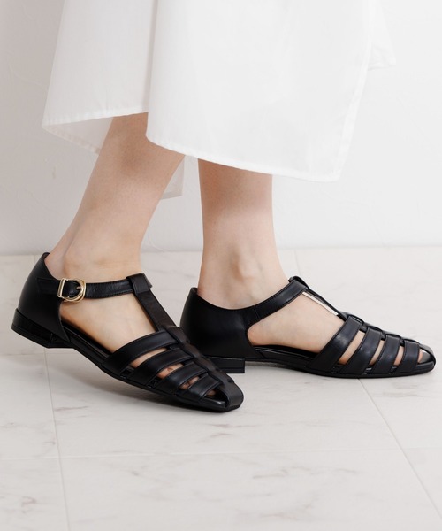 HIMIKO（ヒミコ）の「【Made in Japan】【HIMIKO】ソフトスクエアトゥグルカサンダル/651501（サンダル・レディース・ブラック/ベージュ/シルバー/ブルーグリーン・22.5cm/23.5cm/24.5cm/25.5cm/26.5cm/23.0cm/24.0cm/25.0cm/26.0cm/21.5cm/22.0cm）」の21枚目の写真