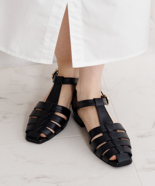 HIMIKO（ヒミコ）の「【Made in Japan】【HIMIKO】ソフトスクエアトゥグルカサンダル/651501（サンダル・レディース・ブラック/ベージュ/シルバー/ブルーグリーン・22.5cm/23.5cm/24.5cm/25.5cm/26.5cm/23.0cm/24.0cm/25.0cm/26.0cm/21.5cm/22.0cm）」の20枚目の写真