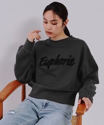 OPAQUE.CLIP | 刺繍ロゴスウェット【洗濯機洗い可】(スウェット)