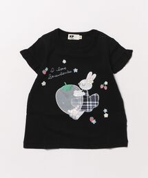 シャカシャカいちごmimi半袖Tシャツ(80～140)