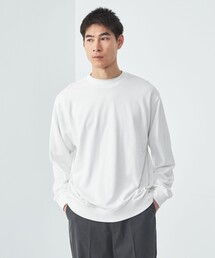 green label relaxing | FINE BASIC GIZA ハイゲージ 裏毛 クルーネック Tシャツ(Tシャツ/カットソー)