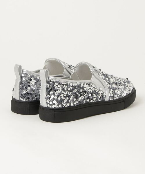 LibertyDoll（リバティードール）の「スパンコール スリッポンスニーカー（スリッポン・レディース・ブラック/シルバー・40/38/39/36/37）」の3枚目の写真