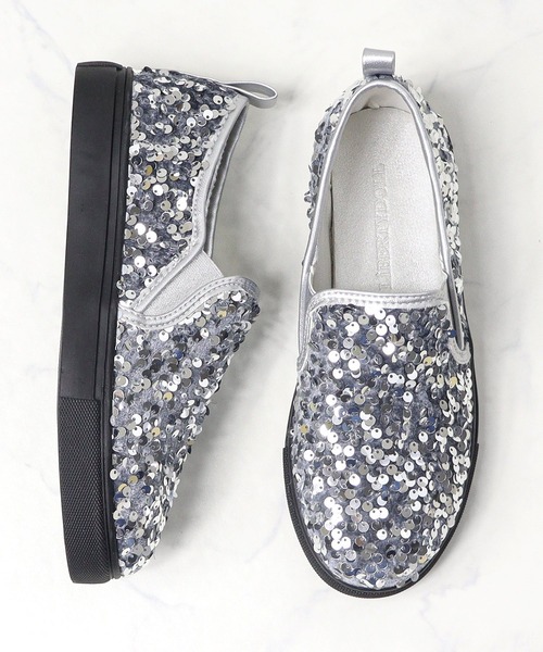 LibertyDoll（リバティードール）の「スパンコール スリッポンスニーカー（スリッポン・レディース・ブラック/シルバー・40/38/39/36/37）」の9枚目の写真