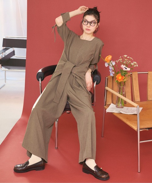 最終値下げ　新品タグ付　ribbon shoulder combinaison ribbon shoulder combinaison – andequal