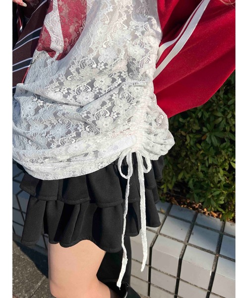 WC(ダブル シー)の「レース切替ユニフォームロンT(Tシャツ/カットソー・レディース・ネイビー/レッド/グレー・FREE)」の22枚目の写真