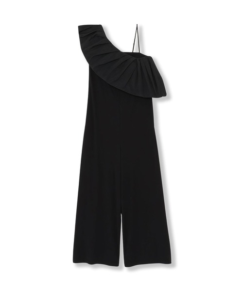 THINGS THAT MATTER（シングス ザット マター）の「OVERALLS with TAFFETA CAPE / オーバーオールウィズタフタケープ（サロペット/オーバーオール・レディース・アイボリー/ブラック/ブラック×ホワイト・FREE）」の18枚目の写真