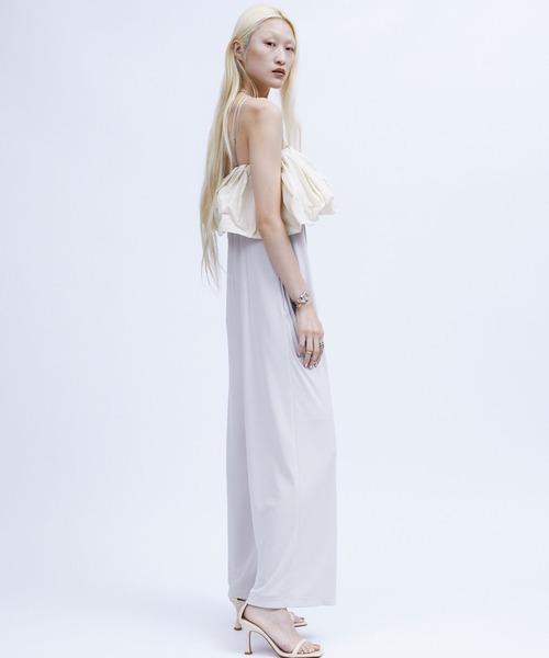 THINGS THAT MATTER（シングス ザット マター）の「OVERALLS with TAFFETA CAPE / オーバーオールウィズタフタケープ（サロペット/オーバーオール・レディース・アイボリー/ブラック/ブラック×ホワイト・FREE）」の22枚目の写真