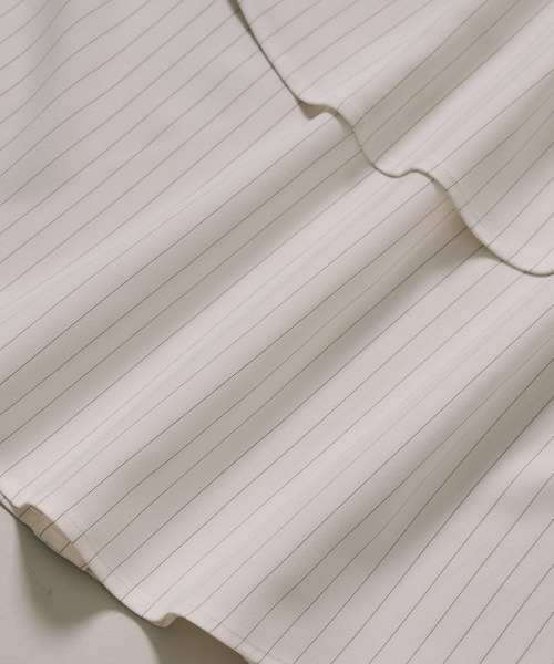 PUBLIC TOKYO（パブリックトウキョウ）の「【完売間近】クラスバンドカラーシャツ（シャツ/ブラウス・レディース・ダークグレー/ブルー/ホワイト/ライトブルー/ベージュ×ブラック・FREE）」の21枚目の写真