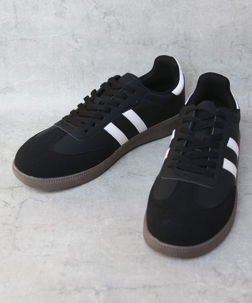 ８(eight)（エイト）の「2本ライン レトロスニーカー（スニーカー・メンズ・ホワイト×ブラック/ブラック/ブラック×ホワイト・25.0cm/25.5cm/26.0cm/26.5cm/27.0cm/28.0cm）」の12枚目の写真