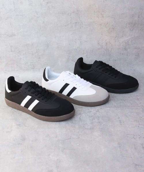 ８(eight)（エイト）の「2本ライン レトロスニーカー（スニーカー・メンズ・ホワイト×ブラック/ブラック/ブラック×ホワイト・25.0cm/25.5cm/26.0cm/26.5cm/27.0cm/28.0cm）」の13枚目の写真