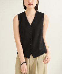 プラージュ Plage SOFT WOOL ベスト （ブラック