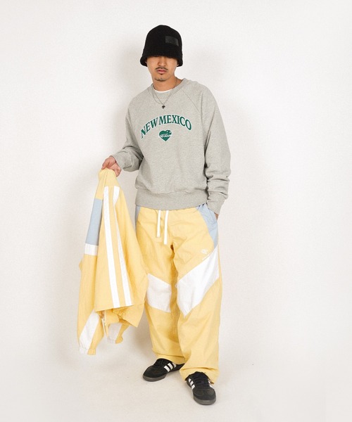 #Re:room(リルーム)の「ナイロンワイドトラックパンツ(その他パンツ・メンズ・ブラック/ネイビー/イエロー/ブラウン・SMALL/MEDIUM)」の14枚目の写真