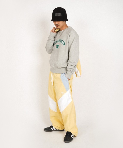 #Re:room(リルーム)の「ナイロンワイドトラックパンツ(その他パンツ・メンズ・ブラック/ネイビー/イエロー/ブラウン・SMALL/MEDIUM)」の15枚目の写真