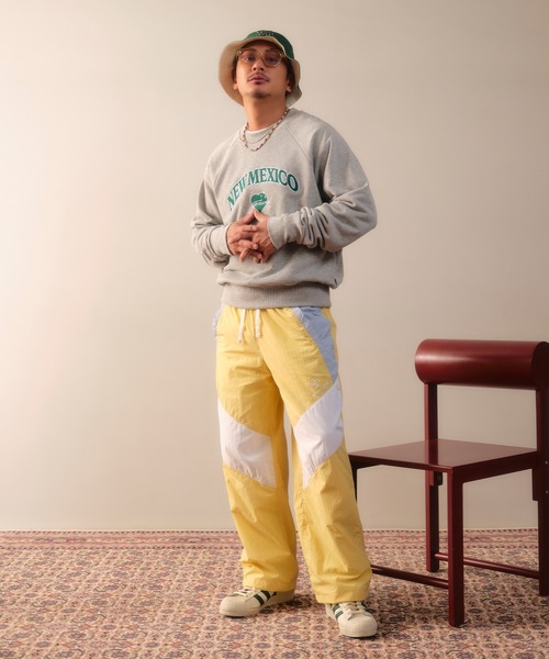 #Re:room(リルーム)の「ナイロンワイドトラックパンツ(その他パンツ・メンズ・ブラック/ネイビー/イエロー/ブラウン・SMALL/MEDIUM)」の10枚目の写真